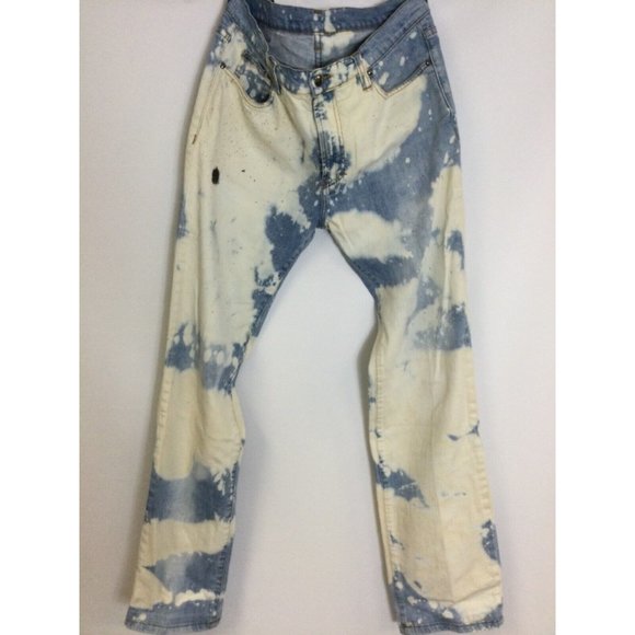 Versace Collection Straight Leg Tie-dye Jeans Sz 32